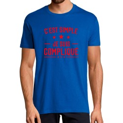 T-SHIRT humoristique C'est simple je suis compliqué