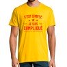T-SHIRT humoristique C'est simple je suis compliqué