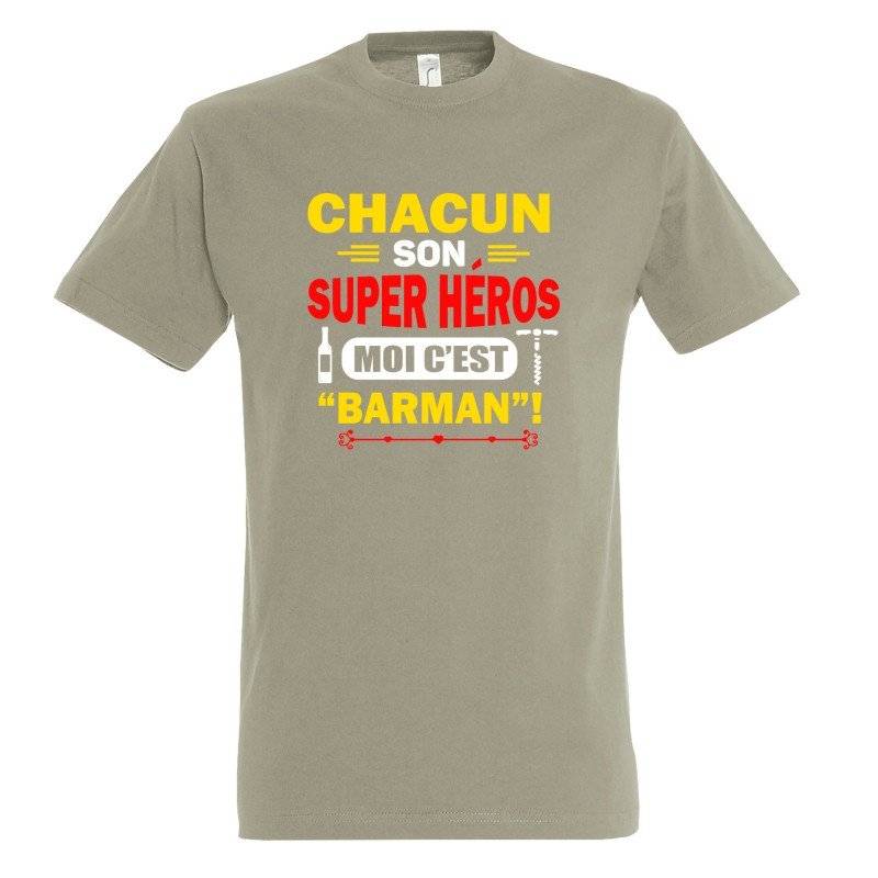 T-SHIRT humoristique Chacun son super héros