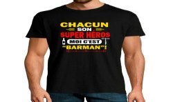 T-SHIRT humoristique Chacun son super héros