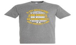 T-SHIRT humoristique Il est nécessaire d'utiliser un compliment