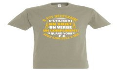 T-SHIRT humoristique Il est nécessaire d'utiliser un compliment