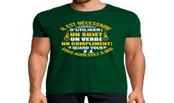T-SHIRT humoristique Il est nécessaire d'utiliser un compliment