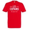T-SHIRT humoristique Les Copains d'abord