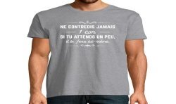 T-SHIRT humoristique Ne contredis jamais 1 con