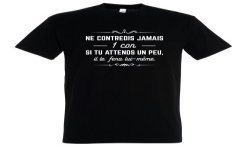 T-SHIRT humoristique Ne contredis jamais 1 con