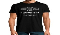 T-SHIRT humoristique Ne contredis jamais 1 con