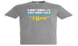 T-SHIRT humoristique Un tout petit effort vs ne rien faire