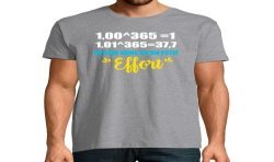 T-SHIRT humoristique Un tout petit effort vs ne rien faire