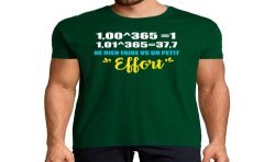 T-SHIRT humoristique Un tout petit effort vs ne rien faire