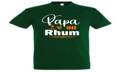 T-SHIRT humoristique Papa au Rhum