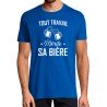 T-SHIRT humour Tout travail mérite sa bière