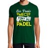 T-SHIRT humoristique Les vrais mecs font du padel