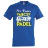 T-SHIRT humoristique Les vrais mecs font du padel