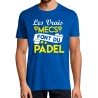 T-SHIRT humoristique Les vrais mecs font du padel