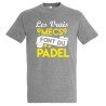 T-SHIRT humoristique Les vrais mecs font du padel