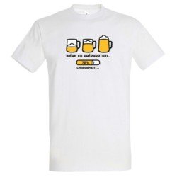 T-SHIRT humoristique Bière en préparation