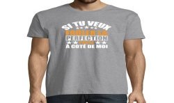 T-SHIRT humoristique Si tu veux frôler la perfection passe à côté de moi