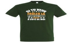 T-SHIRT humoristique Si tu veux frôler la perfection passe à côté de moi