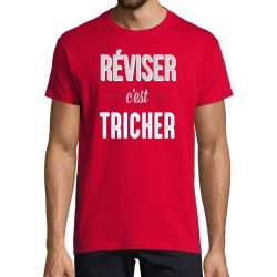 T-SHIRT humoristique Réviser c'est tricher