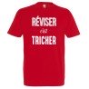 T-SHIRT humoristique Réviser c'est tricher