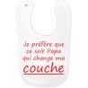 Bavoir rigolo Papa Couche