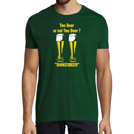 T-SHIRT humoristique TWO BEER OR NOT TWO BEER