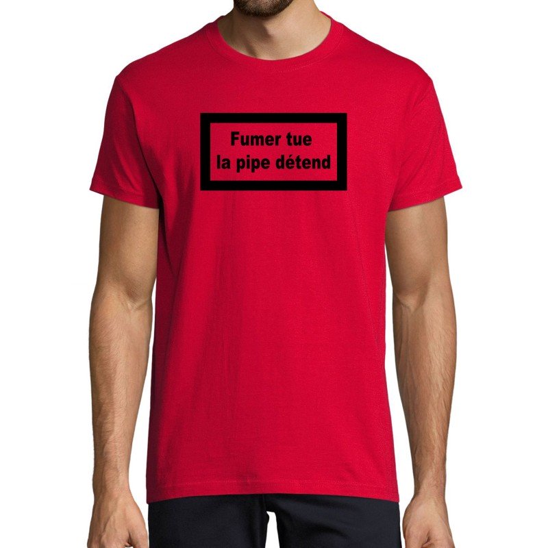 T-SHIRT humoristique Fumer tue La pipe détend