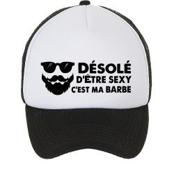 Casquette Désolé d'être sexy c'est ma barbe