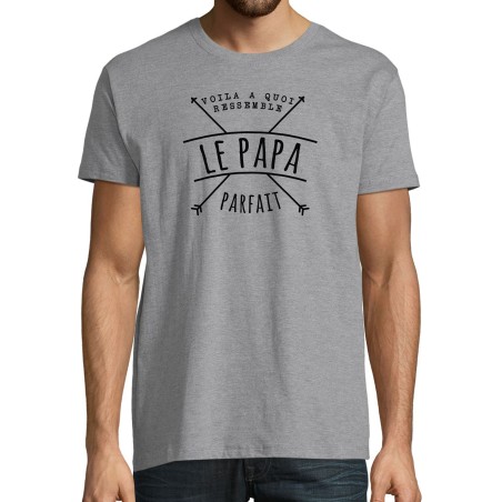 T-SHIRT humoristique Voilà à ressemble le papa parfait