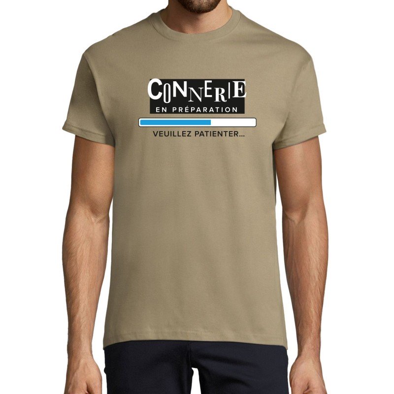 T-SHIRT humoristique Connerie en préparation