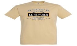 T-SHIRT humoristique Si papa ne peut le réparer personne ne peut