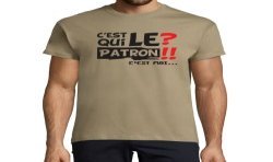 T-SHIRT humoristique C'est qui le Patron