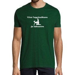 T-SHIRT humoristique Vive l'agriculture Je labourre