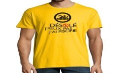 T-SHIRT humoristique Désolé j'peux pas j'ai piscine