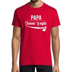 T-SHIRT humoristique Papa l'homme le mythe la légende