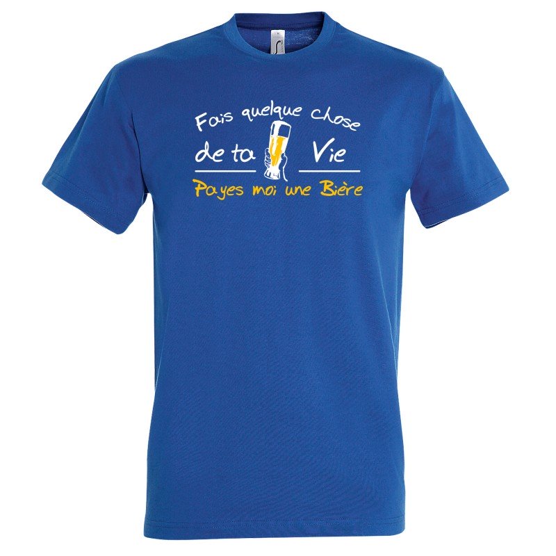 T-SHIRT humoristique logo Fais Quelque Chose de Ta Vie