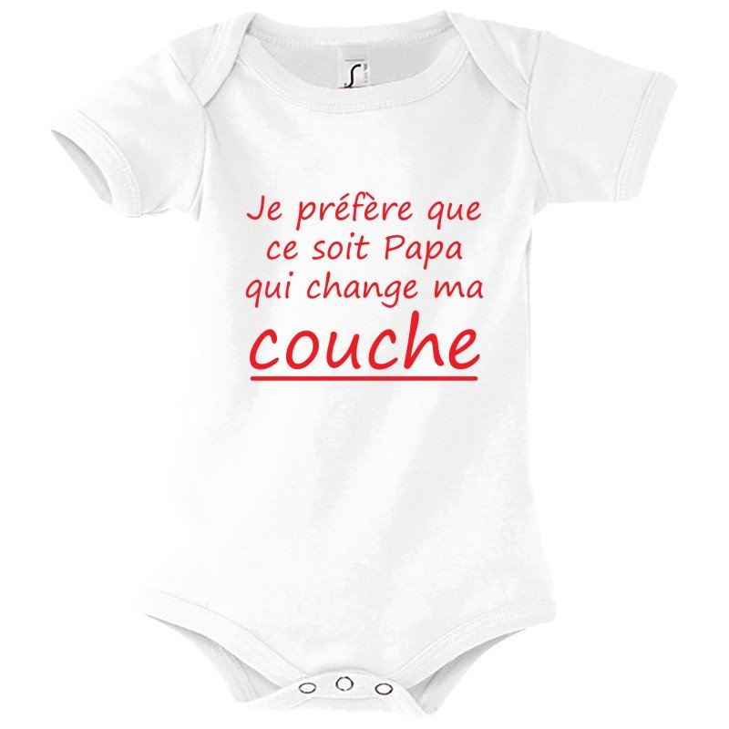 Body Je préfère que papa change ma couche