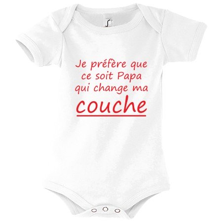 Body Je préfère que papa change ma couche