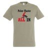 T-SHIRT humoristique POKER MASTER ALL IN