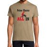 T-SHIRT humoristique POKER MASTER ALL IN