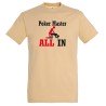 T-SHIRT humoristique POKER MASTER ALL IN