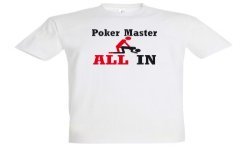 T-SHIRT humoristique POKER MASTER ALL IN