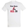 T-SHIRT humoristique POKER MASTER ALL IN