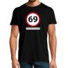 T-SHIRT humoristique 69 risque de tête à queue