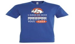 T-SHIRT humoristique L'abus de sexe est bon pour le moral