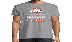 T-SHIRT humoristique L'abus de sexe est bon pour le moral