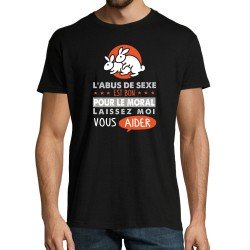 T-SHIRT humoristique L'abus de sexe est bon pour le moral