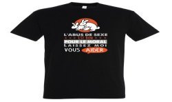 T-SHIRT humoristique L'abus de sexe est bon pour le moral