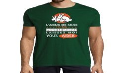 T-SHIRT humoristique L'abus de sexe est bon pour le moral